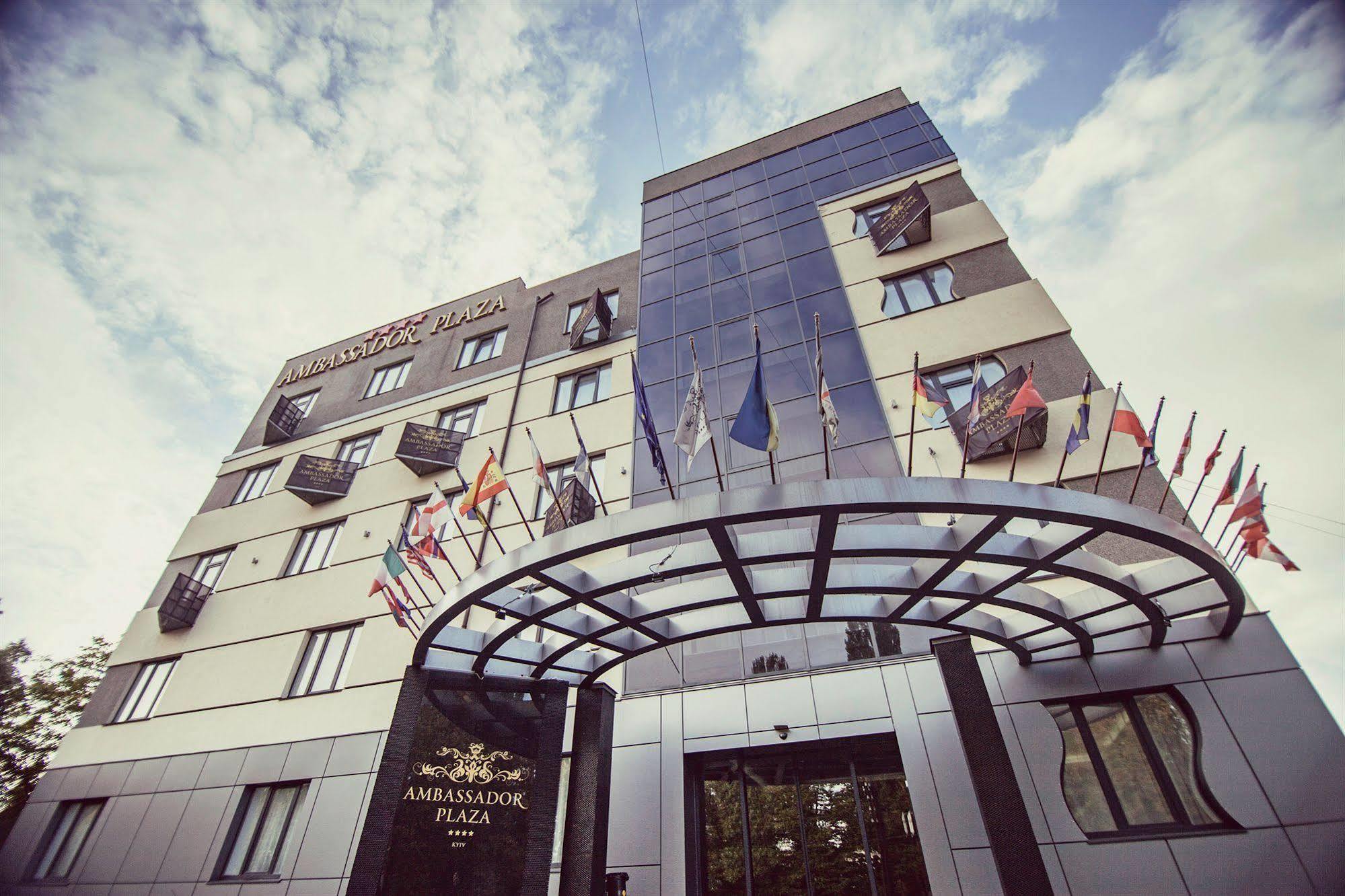 Hotel Ambassador Plaza Kiew Exterior foto